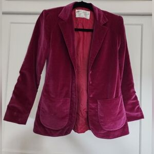 The Strawberry Plant Skirt by Dorthy Schoelen - Vintage Women's Velvet Blazer